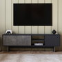 Hanah Home Ravello Soporte para TV Mármol y Antracita